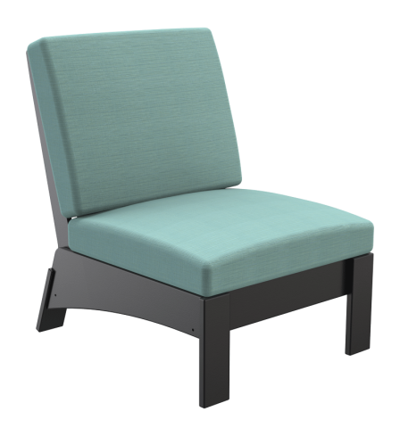 Deep Sea Armless Sectional Chair